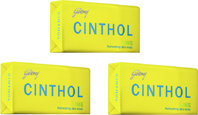 

Cinthol Lime - Set of 3 (3 x 125 g)(125 g, Pack of 3)
