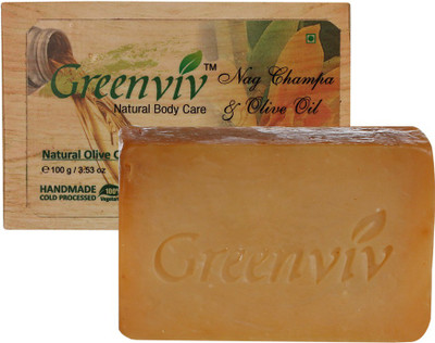 

Greenviv Natural Nag Champa & Olive Oil Soap(100 g)