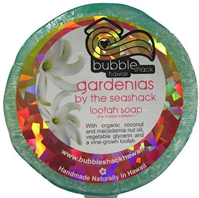

Bubble Shack Hawaii Loofah Glycerin Soap Gardenias(100 g, Pack of 4)