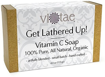 

Vi-Tae Certified Organic VITAMIN C Soap - by - 100% Pure All Natural Aromatherapy Herbal Bar Soap(113 g)