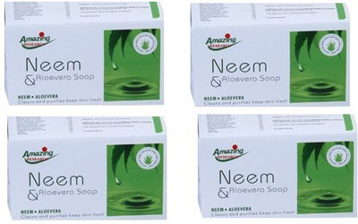 

Amazing Research Neem & Aloevera Soap (Pack of 4)(300 g, Pack of 4)