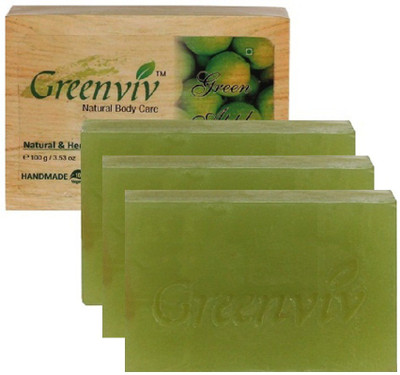 

Greenviv Natural Green Apple Soap(300 g, Pack of 3)