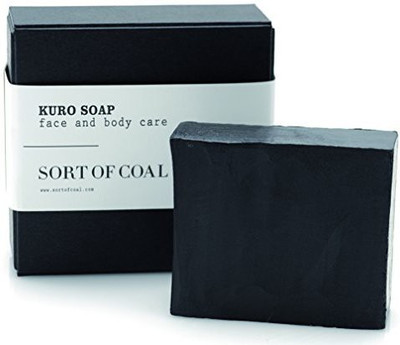 

Sort Of Coal Kuro Activated Charcoal Soap For Face & Body(100 g)
