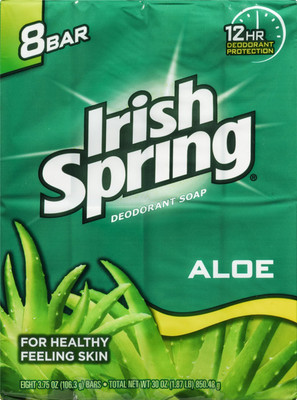 

Irish Spring Aloe Deodorant Soap(106.3 g, Pack of 8)