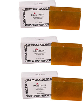 

Imli Street Apple Cinnamon Bathing Bar(Pack of 3)(375 g, Pack of 3)