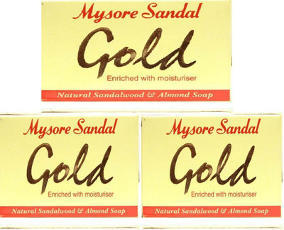 

Mysore Sandal Gold, Pack of 3(375 g)