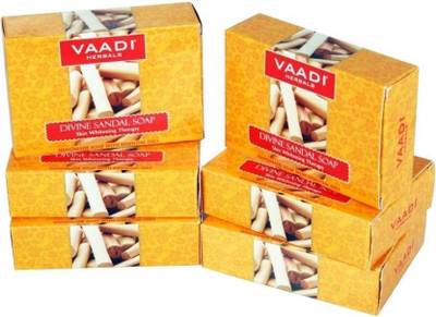 

Vaadi Herbals Sandal Soaps with Saffron & Turmeric(75 g, Pack of 6)