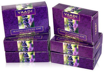 

Vaadi Herbals Lavender Soap With Rosemary Extract (75 gms x 6)(75 g, Pack of 6)