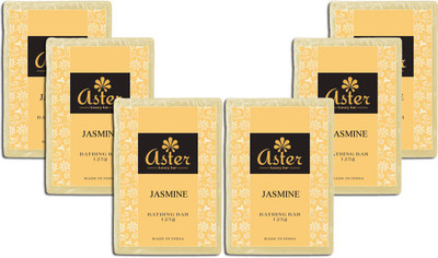 

Aster Luxury Handmade Jasmine Soap 125g - Pack of 6(750 g, Pack of 6)