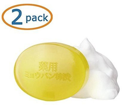 

KorinPharm BoxCave Alum Soap Natural clear soap Antibacterial gentle cleansing bar aging odor soap - Made in Japan (2 PACK)(230 g)