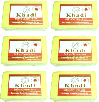 

Khadi Herbal NaturalSaffron Glycerine Saop(750 g, Pack of 6)