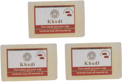 

Khadi Herbal NaturalSandalwood Soap - pack of 3(270 g, Pack of 3)