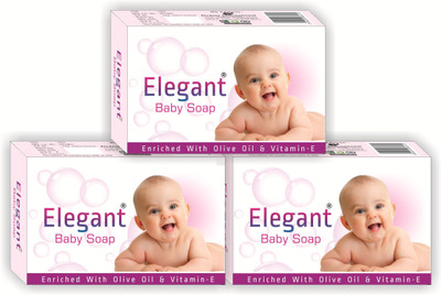 

Elegant Baby Soap Pack of 3(225 g)