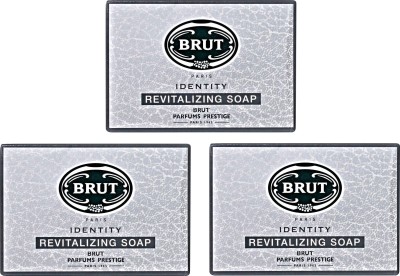 

Brut Identity Revitalizing Soap ( Pack of 3)(375 g, Pack of 3)