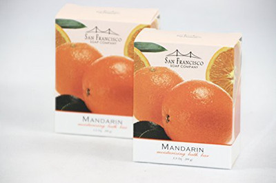 

San Francisco Soap Company Mandarin Moisturizing Bath Bar - Two Bars(105 ml)