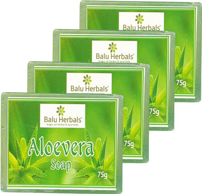 

Balu Herbals Aloevera Soap(375 g, Pack of 4)