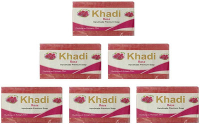 Khadi Shivalik Rose Soap(750 g, Pack of 6)