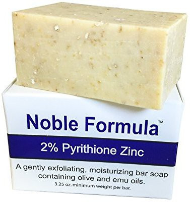 

Noble Formula 2% Pyrithione Zinc (ZnP) Bar Soap - Hand Crafted in the USA Especially Formulated for Those with Psoriasis Eczema Dry and Sensitive Skin(97.5 ml)