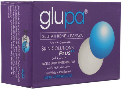 

Glupa Glutathione + Papaya Skin Solution Plus++ Whitening Soap(135 g)