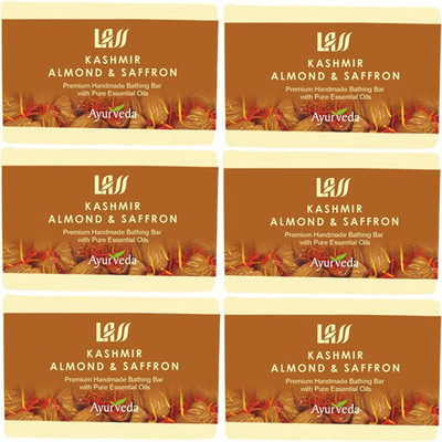 11% OFF on Lass Naturals Saffron Almond With Milk Handmade Soap (Pack Of 6)(750 g, Pack of 6) 11% OFF on Lass Naturals Saffron Almond With Milk Handmade Soap (Pack Of 6)(750 g, Pack of 6)