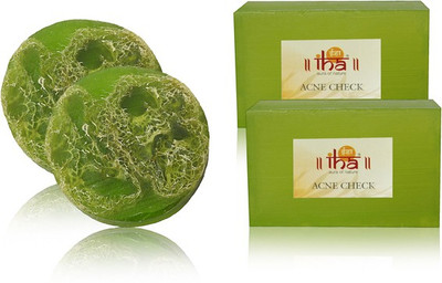 

IHA Ayurvedic Boroheal Footcare Soap & Acne-check Neem Soap(450 g, Pack of 4)
