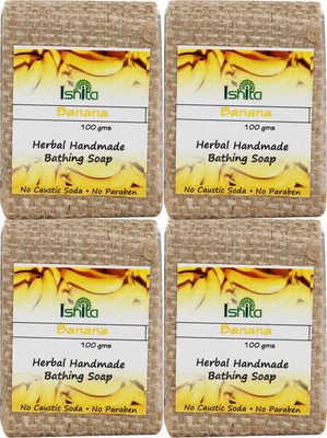 

Ishita International Banana Soap(400 g, Pack of 4)