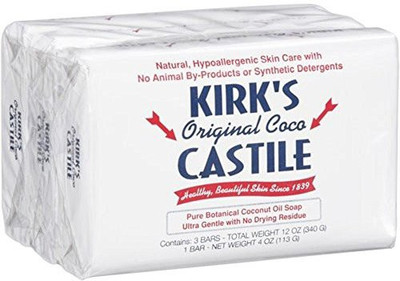 

Kirks Natural Castile Soap Original -- 3 Bars(340 g, Pack of 3)
