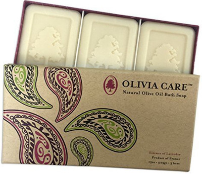 

Olivia Care Natural Olive Oil Bath Soaps, Essence Of Lavenderet Of Three(567 g, Pack of 3)