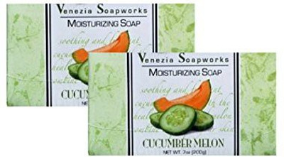 

Venezia Soapworks 2 Bar Set Moisturizing Soap Cucumber Melon(200 g, Pack of 2)