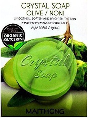 

Beautybreeze Organic Crystal Glycerin Soap Olive Noni Smoothen Soften And Brighten The Skin(70 g)