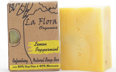 

La Flora Organics Lemon Peppermint refreshing handmade soap bar(100 g)
