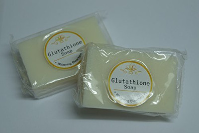 

Glutathione Soap Whitening Bleaching Professional Whitening Handmade Soap Super White Pack of 2 Bars Save Over 25%(70 g)