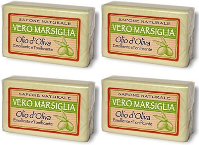 

Saponeria Nesti Firenze : Set of Four "Vero Marsiglia" Natural Soap * (150gr) Packages (Pack of 4) * [ Italian Import ](150 g, Pack of 4)