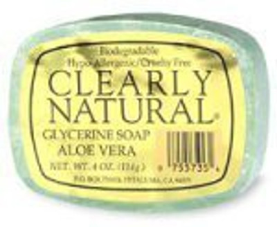 

Clearly Natural Aloe Vera Glycerine Bar Soap - 6 per case.(120 ml)