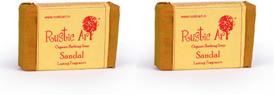 

Rustic Art Organic Sandal Soap(200 g, Pack of 2)
