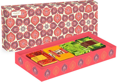 

Vaadi Herbals Royal Indian Herb Collection - 4 Premium Herbal Handmade Soap Gift Box(75 g, Pack of 4)