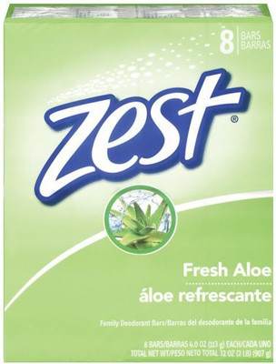 

Zest 8-Bar Bath Size Soap Fresh Aloe(907 g)