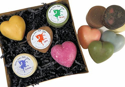 

NNW Bath & Body Horny Goat Milk Soap Mini Hearts and Hugs Gift Sampler(390 g, Pack of 3)