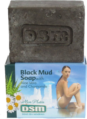 

Dead Sea Minerals Black Mud Soap with Aloe Vera(125 g)