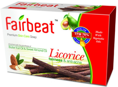 

Fairbeat Licorice soap enriched with Butter fruit and sweet almond oil(375 g)