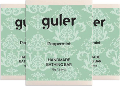 

Guler Guler Peppermint Bathing Bar 75g - Pack of 3(225 g, Pack of 3)