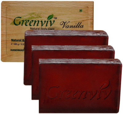 

Greenviv Natural Vanilla Soap(300 g, Pack of 3)