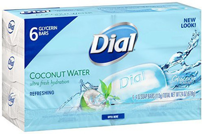 

Dial Glycerin Soap, Coconut Water, 6 Count(113 g, Pack of 6)