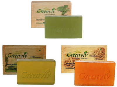 

Greenviv Skin Purifying Bath Soap Combo(300 g, Pack of 3)