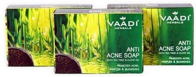 

Vaadi Herbals Value Pack of 3 Becalming Tea Tree Anti Acne Soap(225 g, Pack of 3)