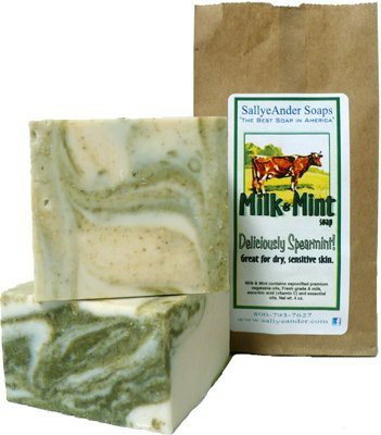 

Sallyeander Soaps, Inc. SallyeAnder Milk & Mint Soap With Bag Quantity Single Bar(10 g)