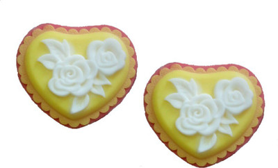Nakoda Feelings Handcrafted Roses in Heart Bathing Soap(200 g, Pack of 2)