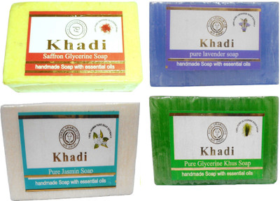 

Khadi Herbal Handmade Soap Combo-9(500 g, Pack of 4)