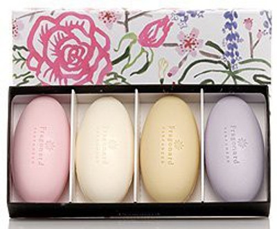 

Fragonard Aquarelle Gift Box Of 4 Scented Soap:rose, Jasmine, Verbena, Lavender(100 g, Pack of 4)