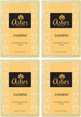 

Aster Luxury Handmade Jasmine Soap 125g - Pack of 4(500 g, Pack of 4)